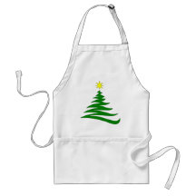 Christmas tree aprons
