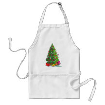 Christmas tree aprons