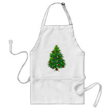 Christmas tree aprons