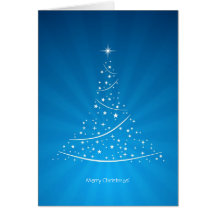 Christmas Tree (Blue) card