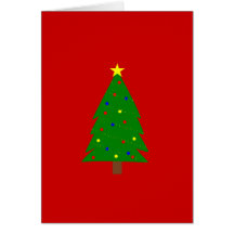 Christmas tree card
