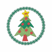 Christmas Tree Embroidered Shirt