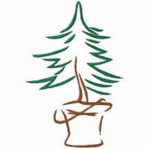 Christmas Tree Embroidered Shirt