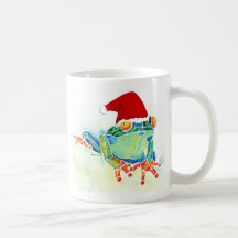Christmas Tree Frog coffee cup Coffee Mug
