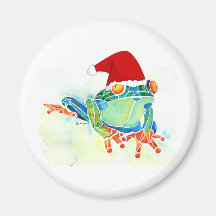 Christmas Tree Frog magnet