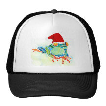 Christmas Tree Frog Mesh Hat