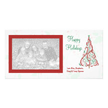 Christmas Tree Holiday Photo Cards