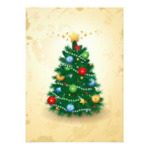 Christmas tree, invitation
