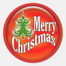 Christmas tree modern sticker