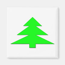 Christmas tree refrigerator magnet