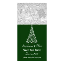 Christmas Tree Save The Date PhotoCards Photo Greeting Card
