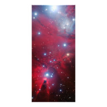 Christmas Tree Star Cluster Rack Card Design