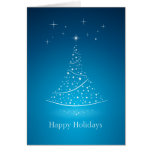 Christmas Tree Stars (Blue) card