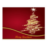 christmas trees post card