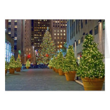 Christmas Trees Rockefeller Centre 2012 Card