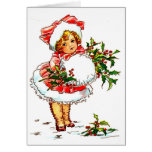 Christmas Vintage Girl Cards