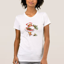 Christmas Vintage Girl T-shirts