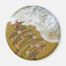 Christmas Washed Up on Shore Fridge Magnet