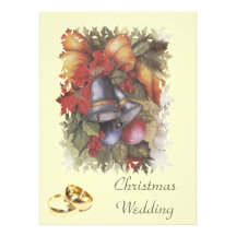 Christmas wedding - wedding invitation