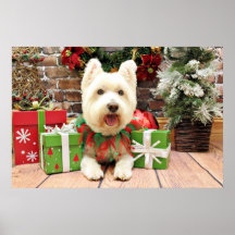Christmas - Westie - Lucky Print
