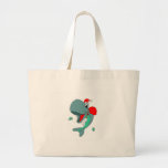 Christmas Whale Tote Bag