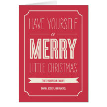 Christmas Wishes Holiday  Greeting Card
