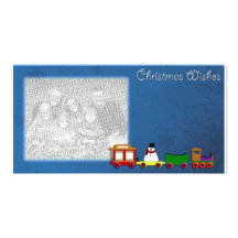 Christmas Wishes Photo Template Photo Card