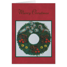 Christmas Wreath Greeting Cards