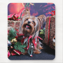 Christmas - Yorkie - Chase Mouse Pad
