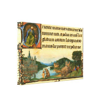 Christs Baptism by Jan Van Eyck Gallery Wrapped Canvas