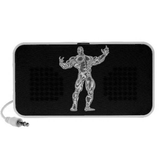 Chrome Bodybuilder Doodle Speaker