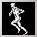 Chrome Man Runner Poster