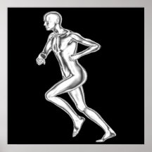 Chrome Man Runner Poster