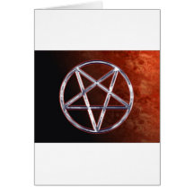 Chrome Pentagram Card