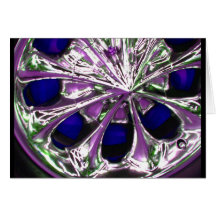 Chrome rim greeting cards