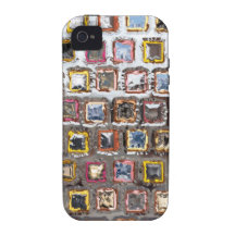 Chrome Squares Vibe iPhone 4 Case