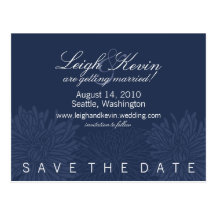 Chrysanthemum Blossom Save the Date Postcard