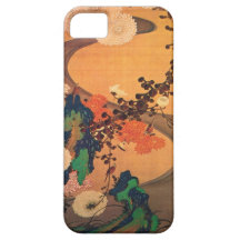 Chrysanthemums by a stream iPhone 5 case