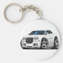 Chrysler 300 White Car Key Chain