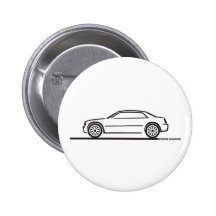 Chrysler 300C Pinback Buttons
