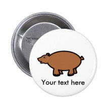 Chubby brown bear buttons