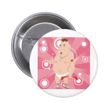 Chubby Cupid Pinback Button