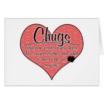 Chug Paw Prints Dog Humour cards