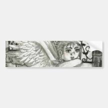 Church Angel Bumper Stickers