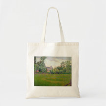 Church at Gisors by Camille Pissarro Canvas Bags