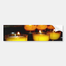Church Candles Bumper Stickers
