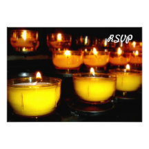 Church Candles Invites