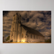 Church in Pre-D'En-Haut Poster
