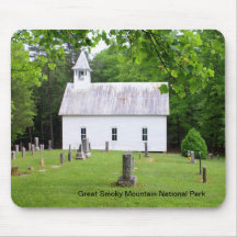 Church In The Smokies Mouse Pad