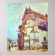 Church of Moret, After the Rain by Alfred Sisley Posters